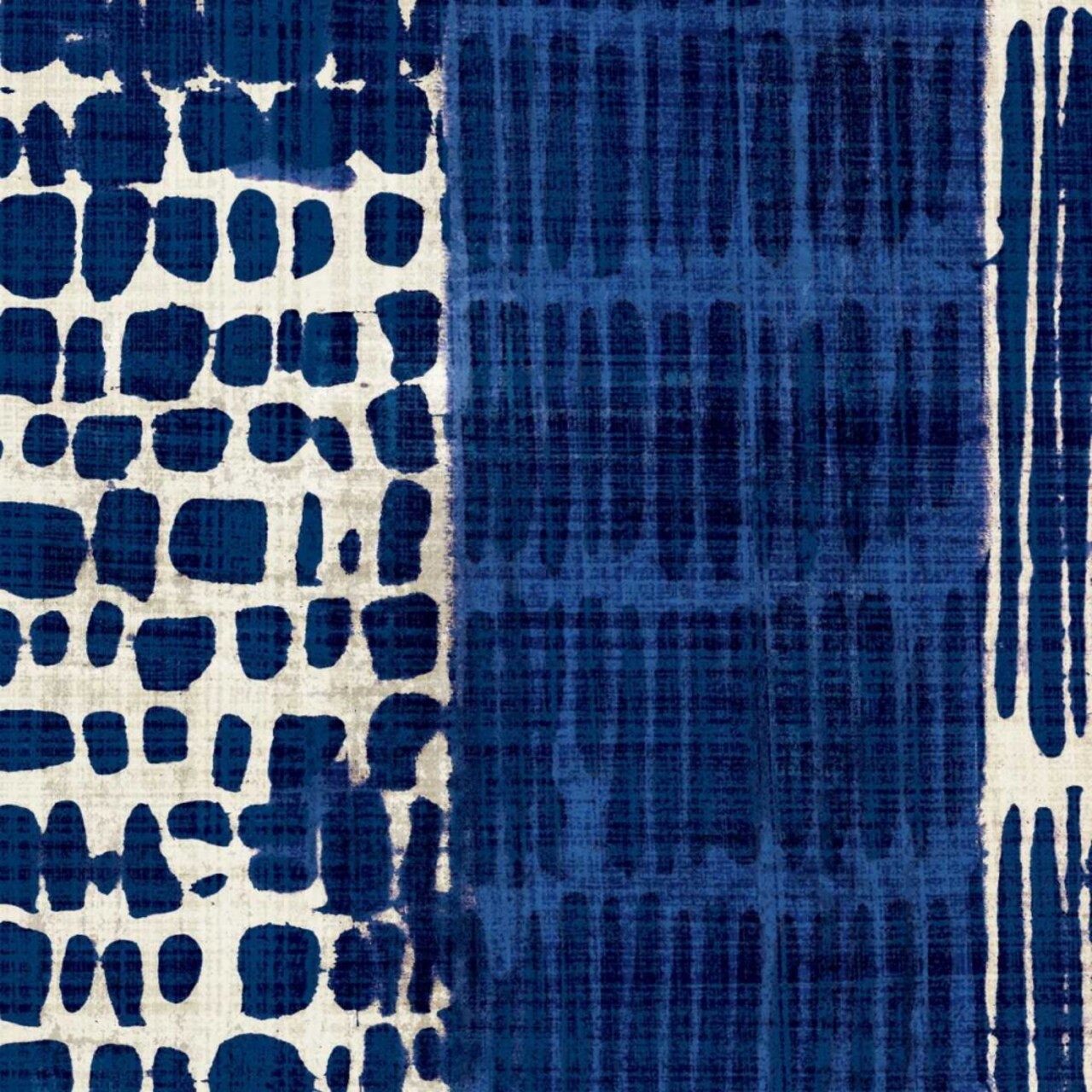 Indigo Batik I Poster Print by Wild Apple Portfolio - Item # VARPDX16448